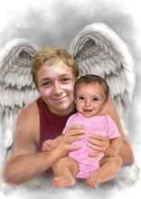 Load image into Gallery viewer, Color Portrait with Angel Wings