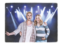 Load image into Gallery viewer, Color Portrait with a character (with a drawn background)