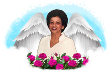 Load image into Gallery viewer, Color Portrait with Angel Wings