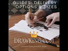 Load and play video in Gallery viewer, Color Portrait (with a drawn background)