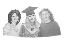 Load image into Gallery viewer, Black &amp; White Graduation Portrait
